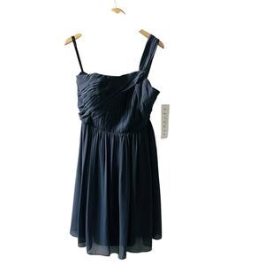 Bill Levkoff Gray One Shoulder Dress Size 10 NWT